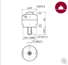 ATEC爱泰克 平滑轴承切削品螺栓型