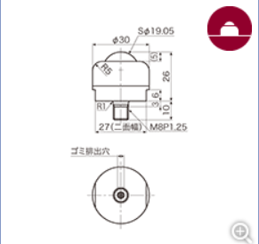 ATEC爱泰克 平滑轴承切削品螺栓型