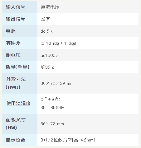 渡边电机 AP-301 直流电压用数字面板仪表