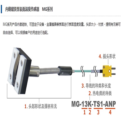 Anritsu安立计器 内藏磁铁型表面温度传感器