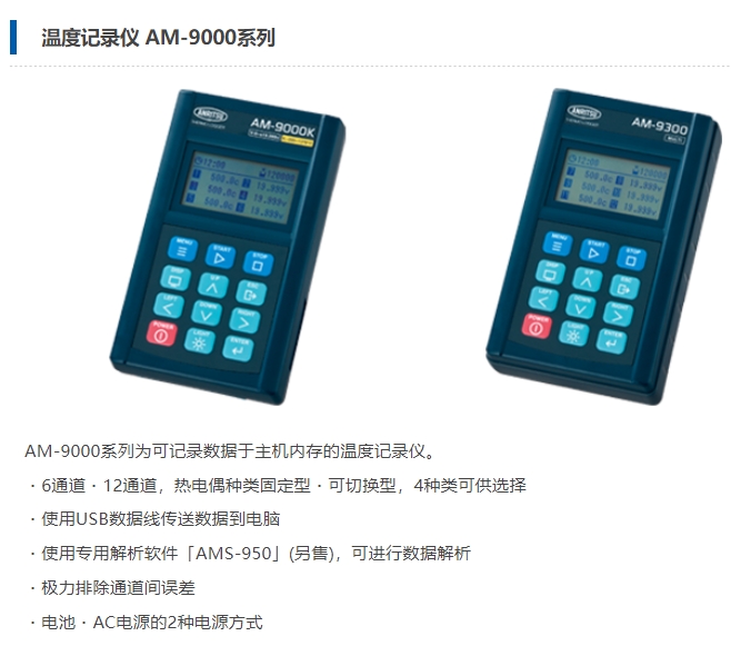 Anritsu安立计器 温度计主机 温度记录仪