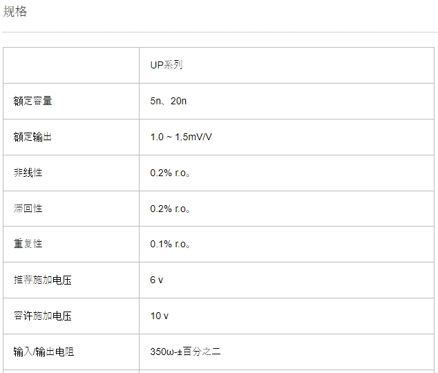 AIKOH 爱光 低容量拉伸压缩负载组件 UP系列