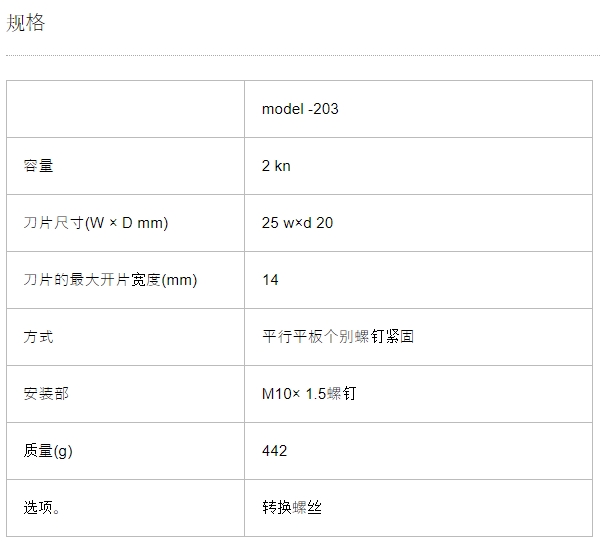 AIKOH 爱光 平型卡盘 MODEL-203