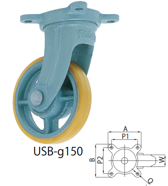 YODONO带聚氨酯车轮的自适应车(USB-g型)