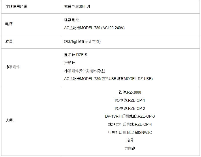 AIKOH爱光 便携式扭力计 RZE-T系列