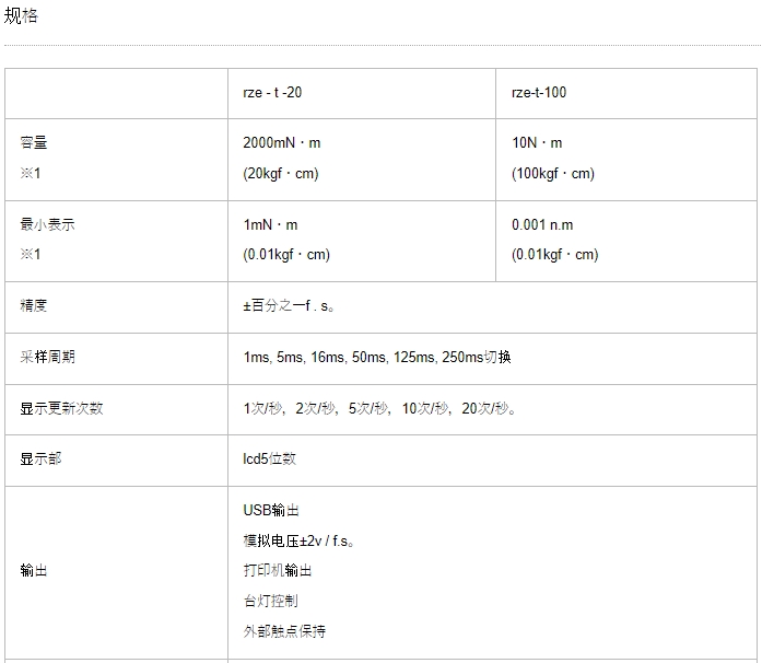 AIKOH爱光 便携式扭力计 RZE-T系列